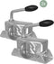 Carpoint Aanhanger Steunpoten Set - Trailer steunpotenset - Hoogte verstelbaar - Zilver