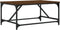 vidaXL - Salontafel - 75x50x35 - cm - bewerkt - hout - bruin - eikenkleur