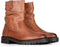 PS Poelman DUNGABALL - Dames enkellaarzen - Chunky zool 3.5 cm - Cognac