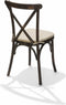 Kussen voor Crossback (bar)stoel, ecru, gewatteerd - SET VAN 7