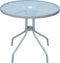 vidaXL - Bistrotafel - 80x71 - cm - staal - grijs