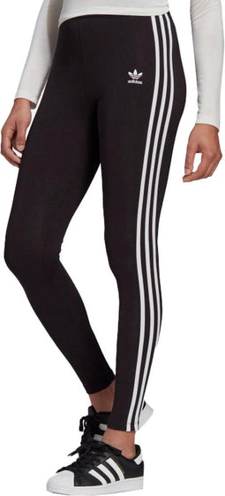 adidas Classics 3-Stripes - Dames Legging - Comfortabel en zacht - Zwart/Wit