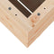 vidaXL - Plantenbak - 60x60x72,5 - cm - massief - grenenhout
