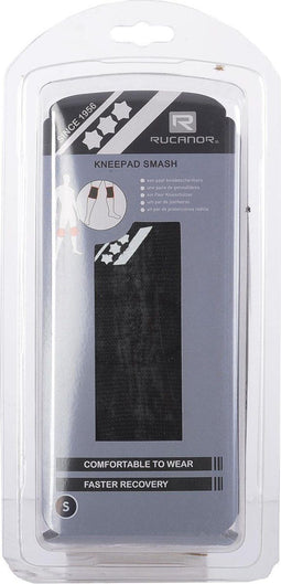 Rucanor Smash - Kniebeschermers - Schokabsorberend - Zwart (2 stuks)
