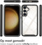 iMoshion Hoesje Geschikt voor Samsung Galaxy S24 Plus Hoesje - iMoshion 360° Full Protective Case - Zwart / Transparant