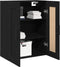 vidaXL - Wandkast - Zwart - Eiken - 69,5x34x90 - cm - Samengesteld - Hout