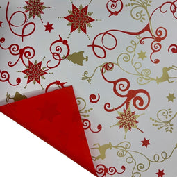 Lifetime Cadeaupapier - Kerstmis - 40 m - Rood Wit