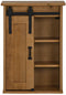 vidaXL - Hangkast - HALDEN - met - schuifdeur - 49x22,5x70 - cm - grenenhout