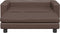 vidaXL - Hondenmand - met - verlengstuk - 100x50x30 - cm - kunstleer - bruin