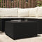 vidaXL - Salontafel - vierkant - 50x50x30 - cm - poly - rattan - zwart