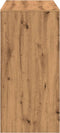 vidaXL - Bartafel - 102x50x103,5 - cm - bewerkt - hout - artisanaal - eikenkleur