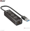 Club 3D - USB 3.2 Gen1 Type-A Hub - 3 Poorten met Gigabit Ethernet - Zwart