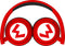 OTL Technologies Super Mario - Draadloze Koptelefoon - Volumebegrenzing - Rood Zwart