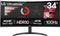LG 34WR50QK-B - Computer Monitor - 34