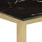 vidaXL - Wandtafel - roestvrijstaal - en - gehard - glas - goudkleurig