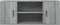 vidaXL - Tv-meubel - 100x35x40 - cm - bewerkt - hout - grijs - sonoma - eikenkleurig