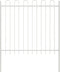 vidaXL - Tuinhek - met - Boogtop - Wit - 1,7x1,5 - m - Staal