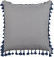 CARPINUS - Sierkussen set van 2 - Grijs - 45 x 45 cm - Linnen