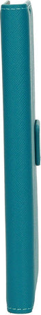 Samsung Galaxy A71 - Wallet Hoesje - Saffiano Motief - Blauw Turquoise