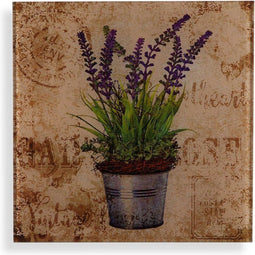 Schilderij Versa Lavendel Kristal 1 x 30 x 30 cm