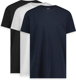 LEBASQ Miles' T-shirt - 3 pack - Ronde hals - Extra lang - XXL - Katoen (3-pack)