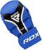 RDX Sports Aura+ T-17 Shooter - MMA Handschoenen - voor Wedstrijden - Blauw - Maat L - Kunstleer