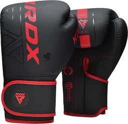 RDX Sports F6 Kara Bokshandschoenen - Boxing Gloves - Training - Vechtsporthandschoenen - Boksen - Rood - Mat - 16 oz