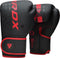 RDX Sports F6 Kara Bokshandschoenen - Boxing Gloves - Training - Vechtsporthandschoenen - Boksen - Rood - Mat - 10 oz