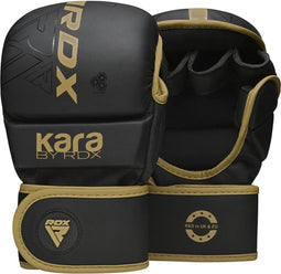 RDX Sports F6 Kara - MMA Bokshandschoenen - Training - Boksen - Kunstleer - Goud - L/XL