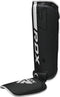 RDX Sports F6 Kara Scheenbeschermers - Kickboksen - MMA - Training - Kunstleer - Zwart - Mat - Wit - L