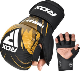 RDX Sports IMMAF Shooter Grappling Gloves MMA Goud Maat: XXXL
