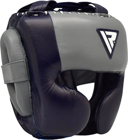 RDX Sports O1 Sparring Hoofdbeschermer Pro Blauw - Maat: L - Boksen - Boks Bescherming - Bokshelm