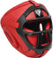 RDX Sports T1 Hoofdbeschermer Boksen - Bokshelm - Met Grill - Kunstleer - Rood - L