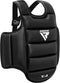 RDX Sports T2 CE Borstbeschermer - Body Protector - Boksen - Kickboksen - Karate - Taekwondo - Omkeerbaar Wit en Zwart - Maat: S/M