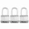Set van 3 hangsloten Master Lock M5eurtrilf - Zeer hoge beveiliging - LADED STAAL - Outdoor Use -...