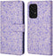 iMoshion Hoesje Geschikt voor Samsung Galaxy A53 Hoesje Met Pasjeshouder - iMoshion Design Bookcase smartphone - Meerkleurig / Purple White Flowers