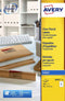 Adresetiket Avery 99 - 1x67 - 7mm transparant 25 vel 8 etiketten per vel