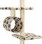 vidaXL - Kattenkrabpaal - met - sisal - krabpalen - 260 - cm - pootafdrukken - beige