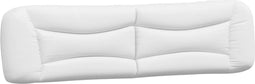vidaXL - Hoofdbordkussen - 200 - cm - kunstleer - wit