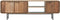 DTP Home TV stand Evo medium, 3 doors, 2 open racks,60x185x40 cm, recycled teakwood