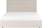 LORIENT - Bed met opbergruimte - Beige - 160 x 200 cm - Polyester