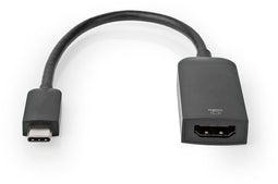 Nedis CCGB64652BK02 - HDMI naar USB-C Kabel - 20cm - Zwart
