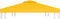 vidaXL - Prieeldak - 2-laags - 310 - g/m² - 4x3 - m - geel
