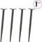 vidaXL - Salontafelpoten - conische - vorm - 4 - st - 72-73 - cm - staal - antraciet