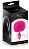 Sweet Caress - Buttplug met Ponpon - Fushia - 3cm Diameter