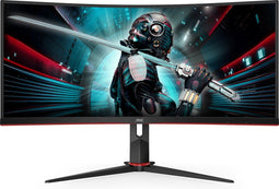 AOC CU34G2X - 34" Curved QHD Gaming Monitor - 144Hz 1ms FreeSync - Zwart