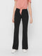 ONLY ONLFEVER STRETCH FLAIRED PANTS - Dames Broek - Elastische tailleband - Zwart - Maat S