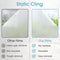 Privacy Window Film, Frosted Glass Window Film, Niet-klevende Statische Cling Window Clings, Ondoorzichtig Window Vinyl, UV Blocking Glass Covering for Home Office Meeting Living Room, 60 cm x200 cm