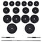 vidaXL - Barbell- - en - dumbbellset - 60,5 - kg