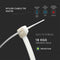 V-TAC Nylon Cable Tie - 3.5 x 200mm - White - 100 Pcs/Pack